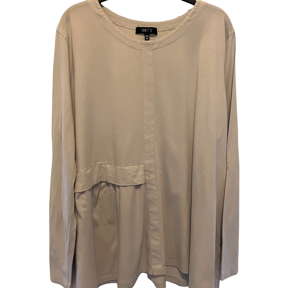 Comfy gray top Sz 1X